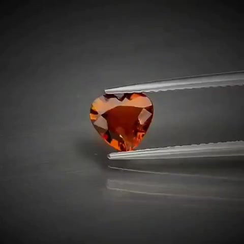 0.66ct Heart Cut Reddish Orange Tourmaline - Premium Jewelry from Dazzling Delights - Just $61.95! Shop now at Dazzling Delights