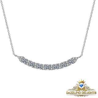 Moissanite Smile Pendant Necklace - Premium Jewelry from Dazzling Delights - Just $65.62! Shop now at Dazzling Delights