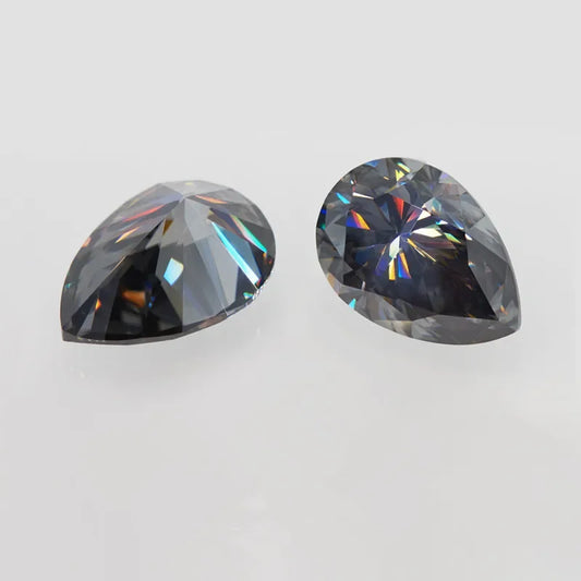 Grey Pear Cut Moissanites - Premium Jewelry from Dazzling Delights - Just $83.33! Shop now at Dazzling Delights