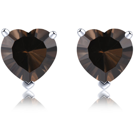 8x8mm 4.3ct Heart Cut Natural Gemstone Stud Earrings - Your Choice of Gemstone - Premium Jewelry from Dazzling Delights - Just $67.95! Shop now at Dazzling Delights