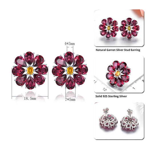 14 Carat Rhodolite Rose Garnet Earrings - Premium Jewelry from Dazzling Delights - Just $196.95! Shop now at Dazzling Delights