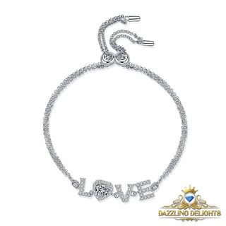 Moissanite LOVE Bracelet - Premium Jewelry from Dazzling Delights - Just $91.88! Shop now at Dazzling Delights