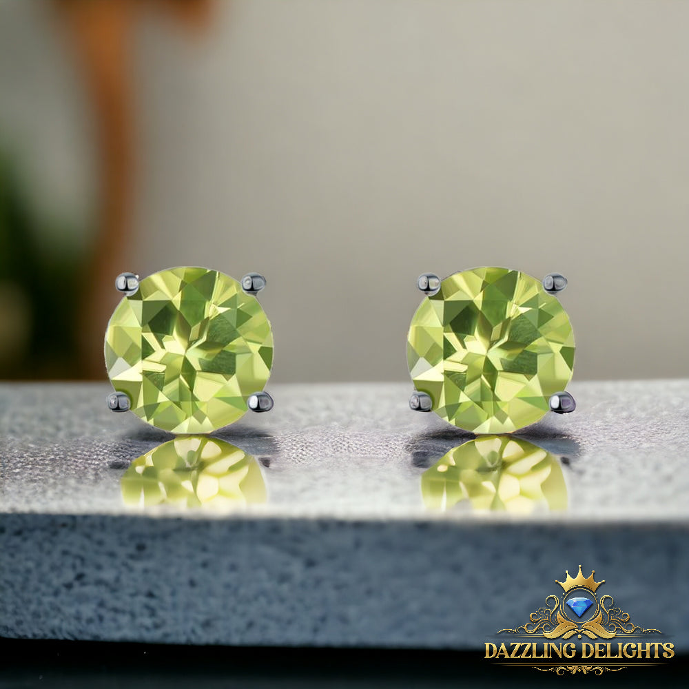 5mm Round Cut Natural Gemstone Stud Earrings - Your Choice of Gemstone - Premium Jewelry from Dazzling Delights - Just $55.95! Shop now at Dazzling Delights