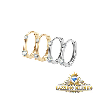 0.26ct Moissanite Hoop Earrings - Premium Jewelry from Dazzling Delights - Just $73.50! Shop now at Dazzling Delights