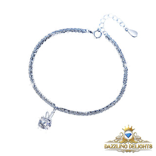 6.5mm Round Brilliant Cut Moissanite Bracelet - Premium Jewelry from Dazzling Delights - Just $91.88! Shop now at Dazzling Delights