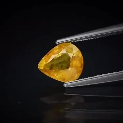 0.96ct Pear Cut Orangy Yellow Sapphire - Premium Jewelry from Dazzling Delights - Just $31.95! Shop now at Dazzling Delights