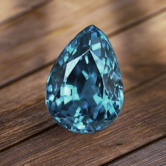 1.35ct Pear Cut Blue Zircon - Premium Jewelry from Dazzling Delights - Just $51.95! Shop now at Dazzling Delights
