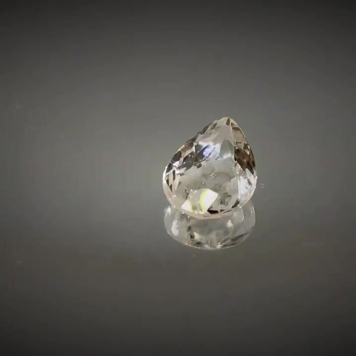 1.36ct Pear Cut Peach Pink Morganite - Premium Jewelry from Dazzling Delights - Just $51.95! Shop now at Dazzling Delights