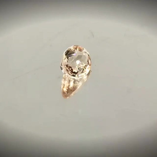 1.54ct Oval Cut Peach Pink Morganite - Premium Jewelry from Dazzling Delights - Just $92.95! Shop now at Dazzling Delights