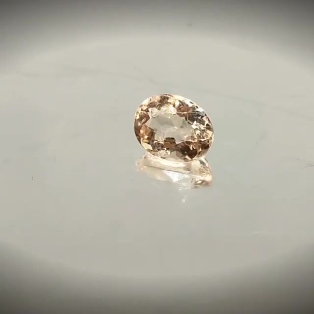 1.54ct Oval Cut Peach Pink Morganite - Premium Jewelry from Dazzling Delights - Just $92.95! Shop now at Dazzling Delights