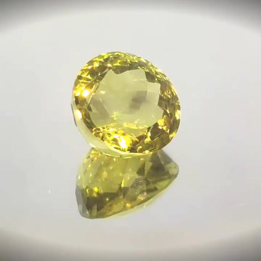 10.20ct Round Cut Vivid Lemon Quartz - Premium Jewelry from Dazzling Delights - Just $74.95! Shop now at Dazzling Delights