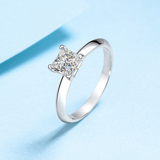 Princess Cut Moissanite Engagement Ring - Premium Jewelry from Dazzling Delights - Just $78.75! Shop now at Dazzling Delights