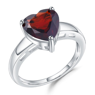"The Heart's Desire" 2.78ct Heart Cut Garnet Solitaire Ring - Premium Jewelry from Dazzling Delights - Just $56.25! Shop now at Dazzling Delights