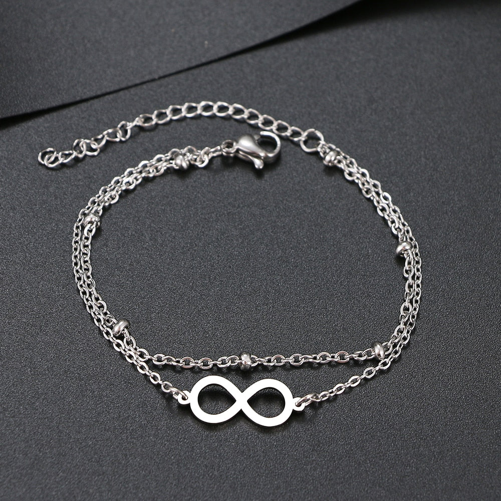 Silver Titanium Infinity Bracelet - Premium Jewelry from Dazzling Delights - Just $22.95! Shop now at Dazzling Delights