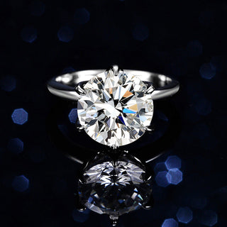 5ct 11mm 6 Prong Solitaire Moissanite Engagement Ring - Premium Jewelry from Dazzling Delights - Just $196.88! Shop now at Dazzling Delights