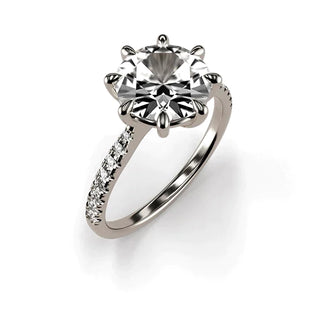 Unique 8 Prong Moissanite Engagement Ring - Premium Jewelry from Dazzling Delights - Just $110.25! Shop now at Dazzling Delights