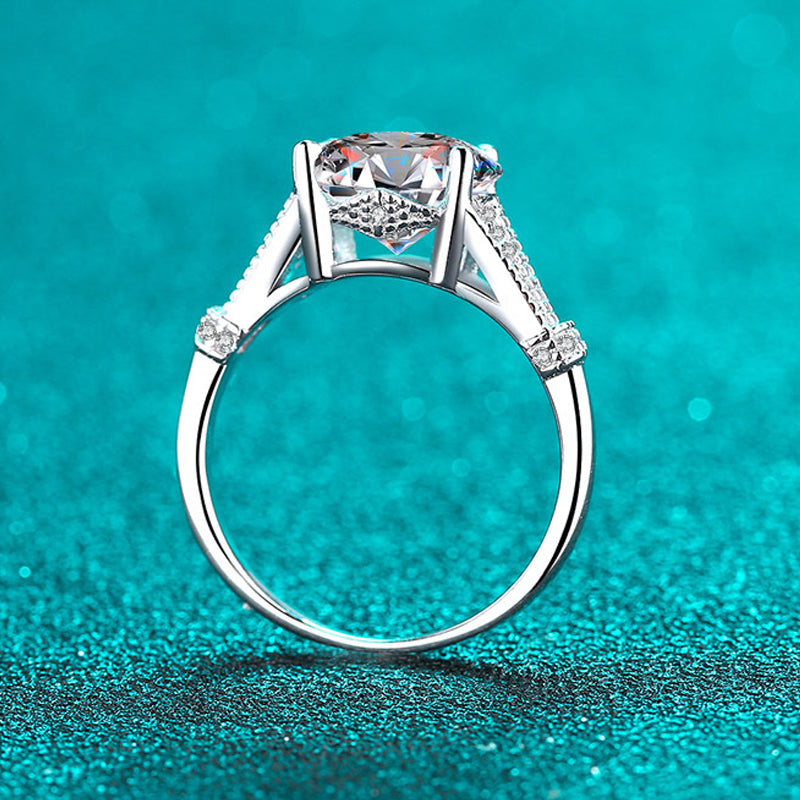 3ct Oval Cut Ornate Moissanite Ring - Premium Jewelry from Dazzling Delights - Just $214.95! Shop now at Dazzling Delights
