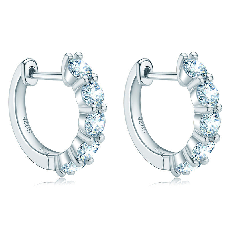 3.5mm Moissanite Hoop Earrings - Premium Jewelry from Dazzling Delights - Just $149.95! Shop now at Dazzling Delights
