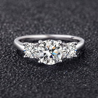 2ct Moissanite Trilogy Ring - Premium Jewelry from Dazzling Delights - Just $65.62! Shop now at Dazzling Delights