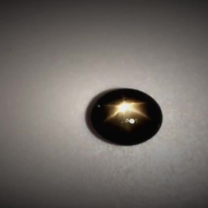 3.21ct Oval Cabochon Black Star Sapphire - Premium Jewelry from Dazzling Delights - Just $46.95! Shop now at Dazzling Delights