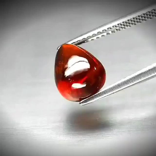 4.46ct Pear Cabochon Reddish Orange Spessartite Garnet - Premium Jewelry from Dazzling Delights - Just $61.95! Shop now at Dazzling Delights