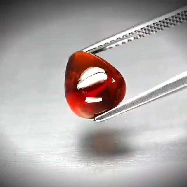 4.46ct Pear Cabochon Reddish Orange Spessartite Garnet - Premium Jewelry from Dazzling Delights - Just $61.95! Shop now at Dazzling Delights