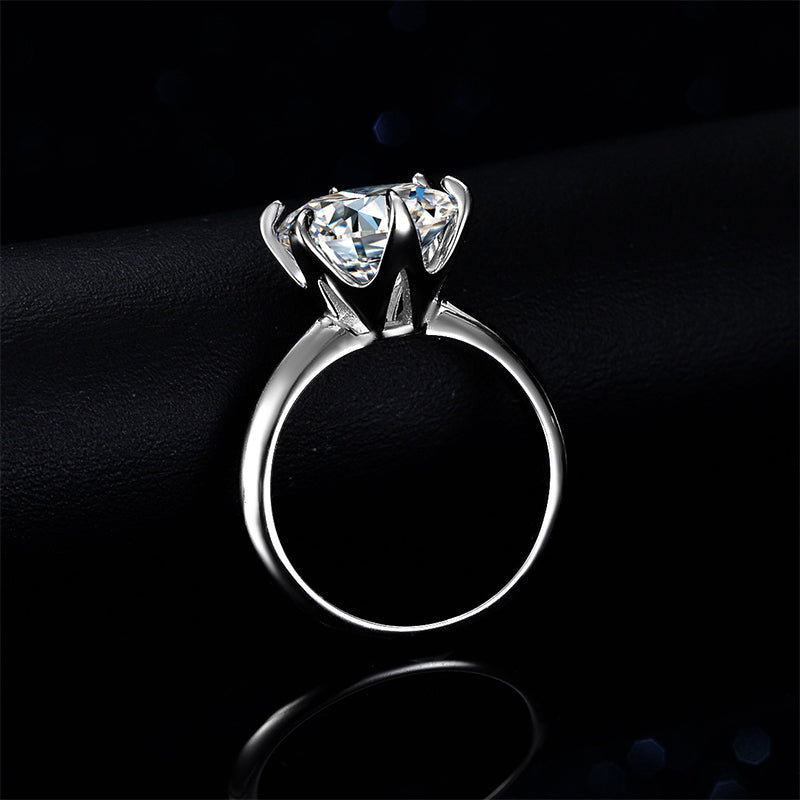5ct 11mm 6 Prong Solitaire Moissanite Engagement Ring - Premium Jewelry from Dazzling Delights - Just $321.95! Shop now at Dazzling Delights