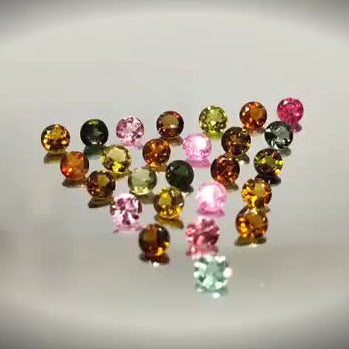 5.46ct 26pcs Round Cut Multi-Colour Tourmaline Lot - Premium Jewelry from Dazzling Delights - Just $153.95! Shop now at Dazzling Delights