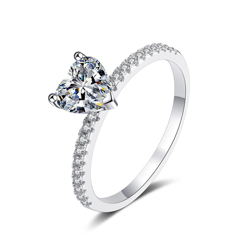 Heart Cut Moissanite Ring - Premium Jewelry from Dazzling Delights - Just $149.95! Shop now at Dazzling Delights