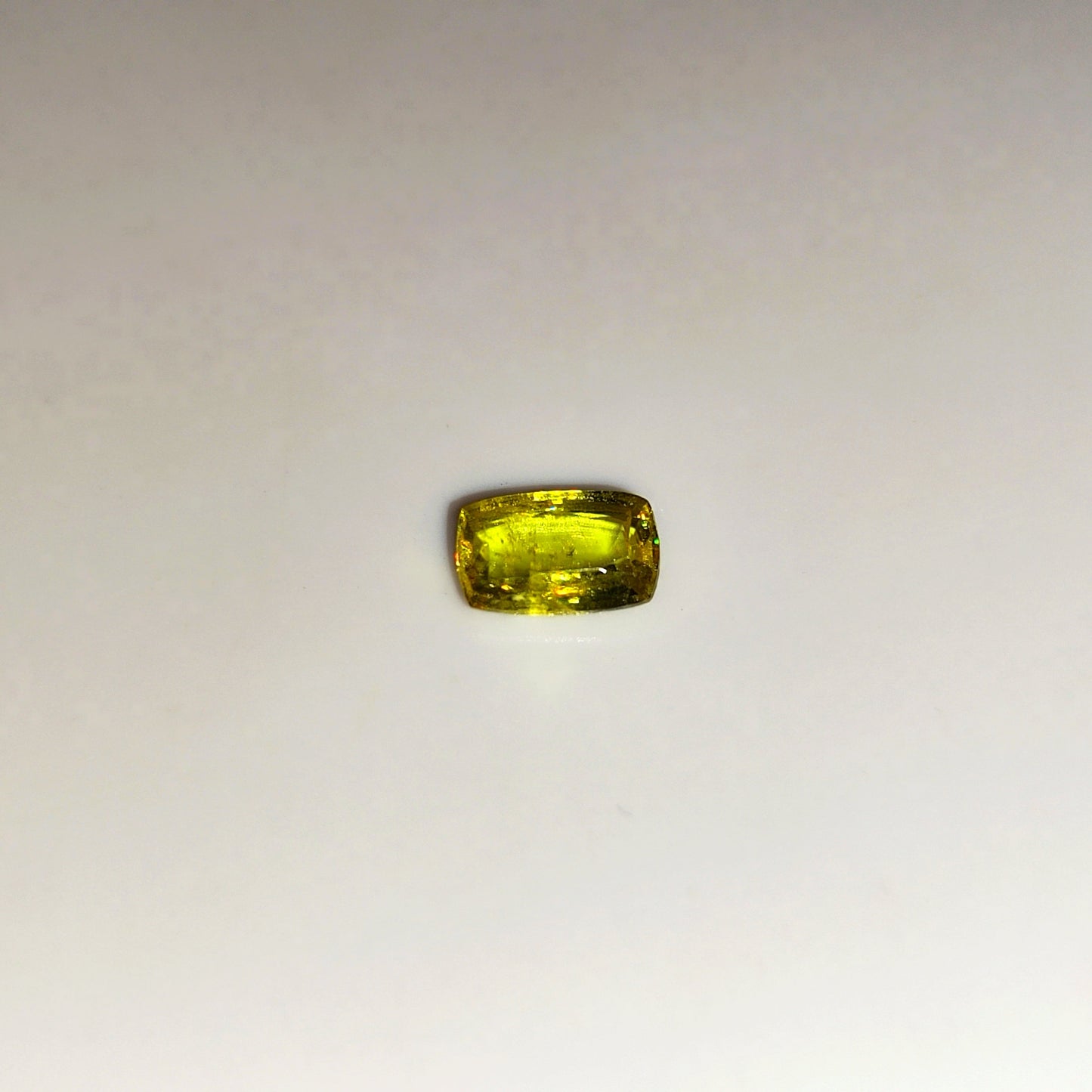 0.88ct Antique Cut Yellowish Green Sphene with Rainbow Fire - Premium Jewelry from Dazzling Delights - Just $28.95! Shop now at Dazzling Delights