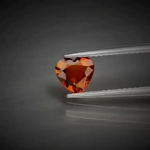 0.66ct Heart Cut Reddish Orange Tourmaline - Premium Jewelry from Dazzling Delights - Just $61.95! Shop now at Dazzling Delights