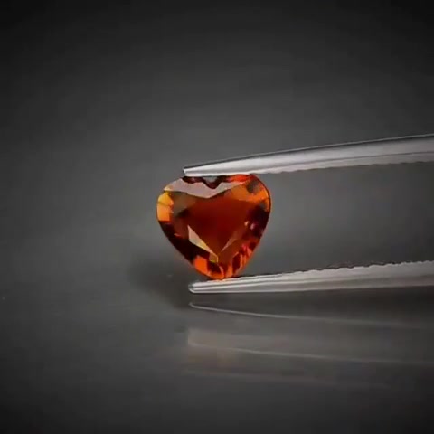 0.66ct Heart Cut Reddish Orange Tourmaline - Premium Jewelry from Dazzling Delights - Just $61.95! Shop now at Dazzling Delights