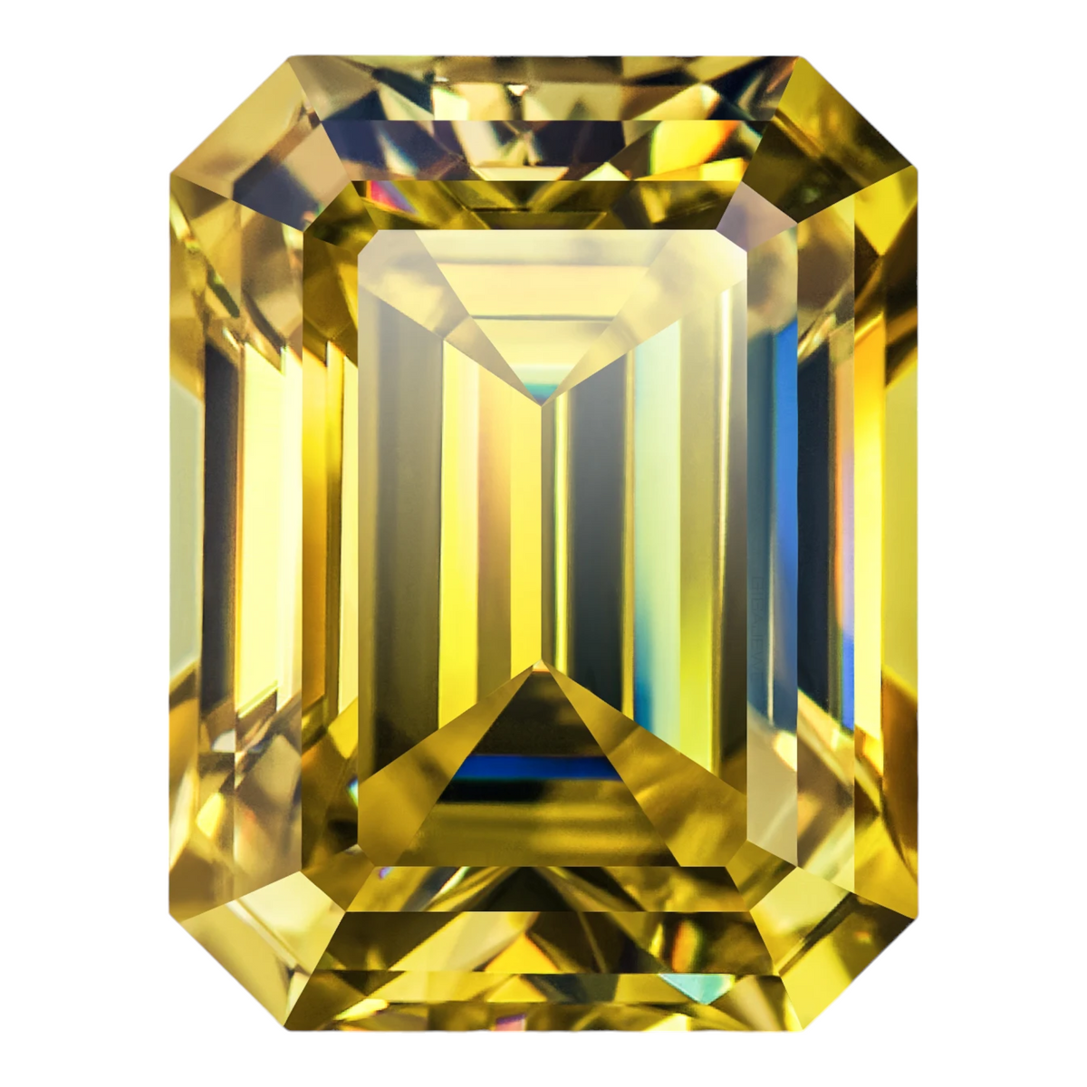 Sun Yellow Emerald Cut Moissanites - Premium Jewelry from Dazzling Delights - Just $83.33! Shop now at Dazzling Delights