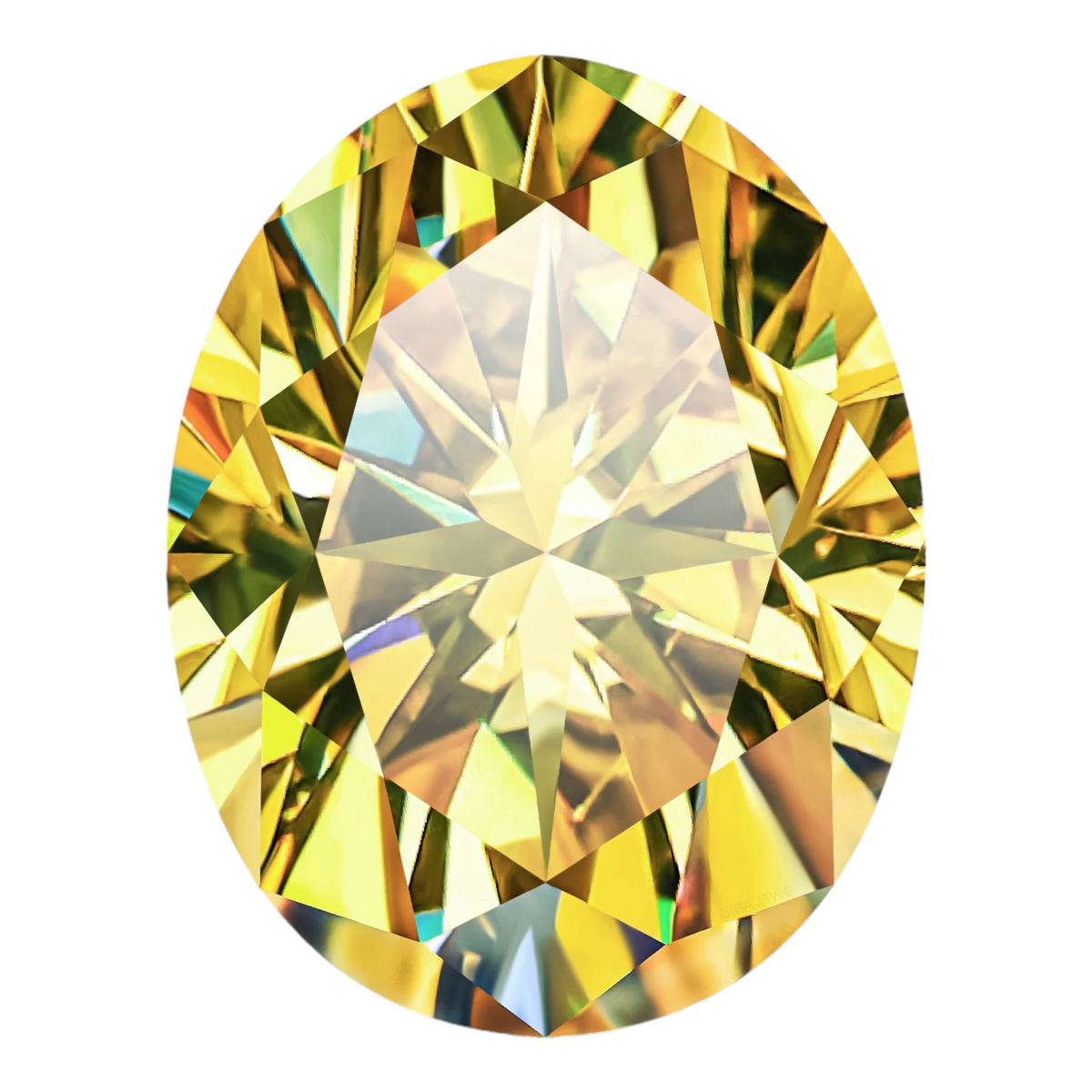 Sun Yellow Oval Cut Moissanites - Premium Jewelry from Dazzling Delights - Just $83.33! Shop now at Dazzling Delights