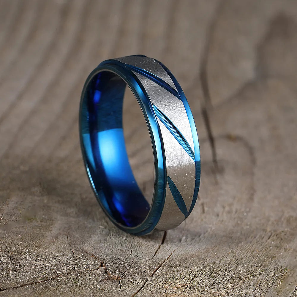 Brushed Titanium Wedding Bands - Premium Jewelry from Dazzling Delights - Just $29.95! Shop now at Dazzling Delights