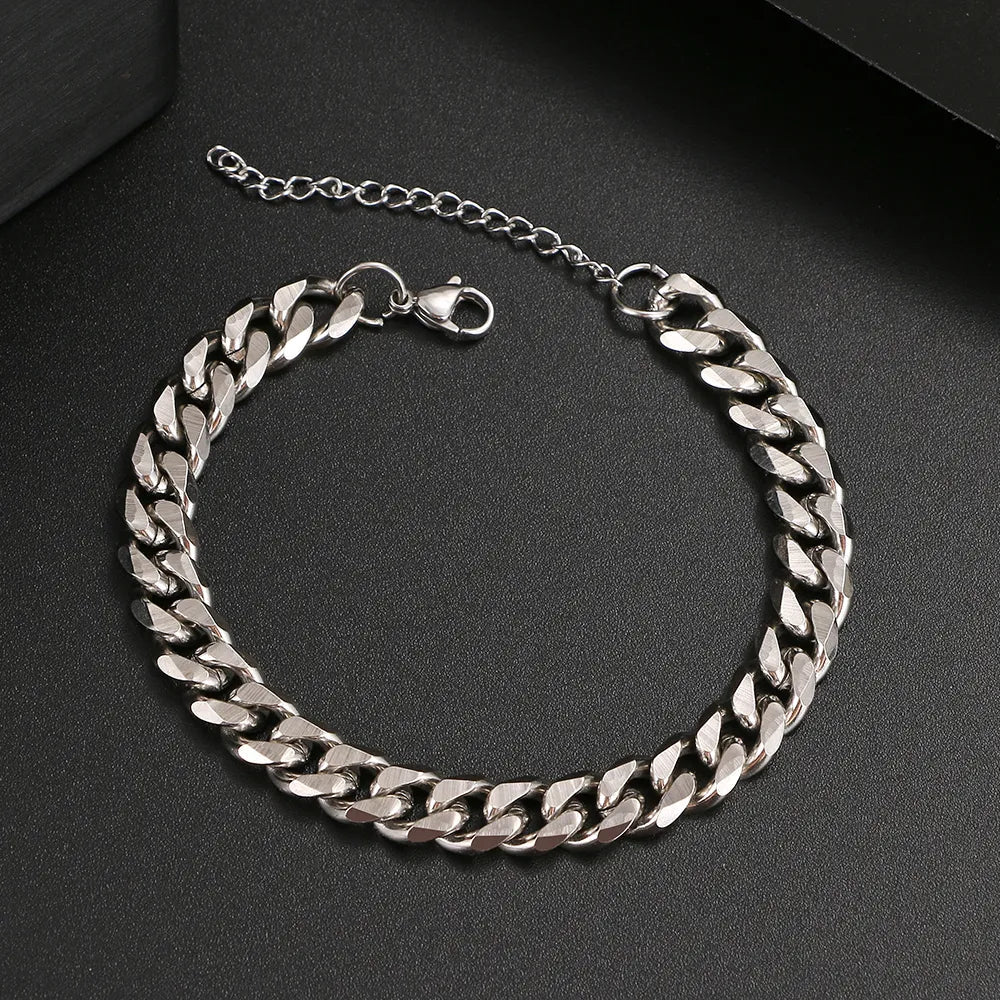 Titanium Cuban Bracelet - Premium Jewelry from Dazzling Delights - Just $28.95! Shop now at Dazzling Delights