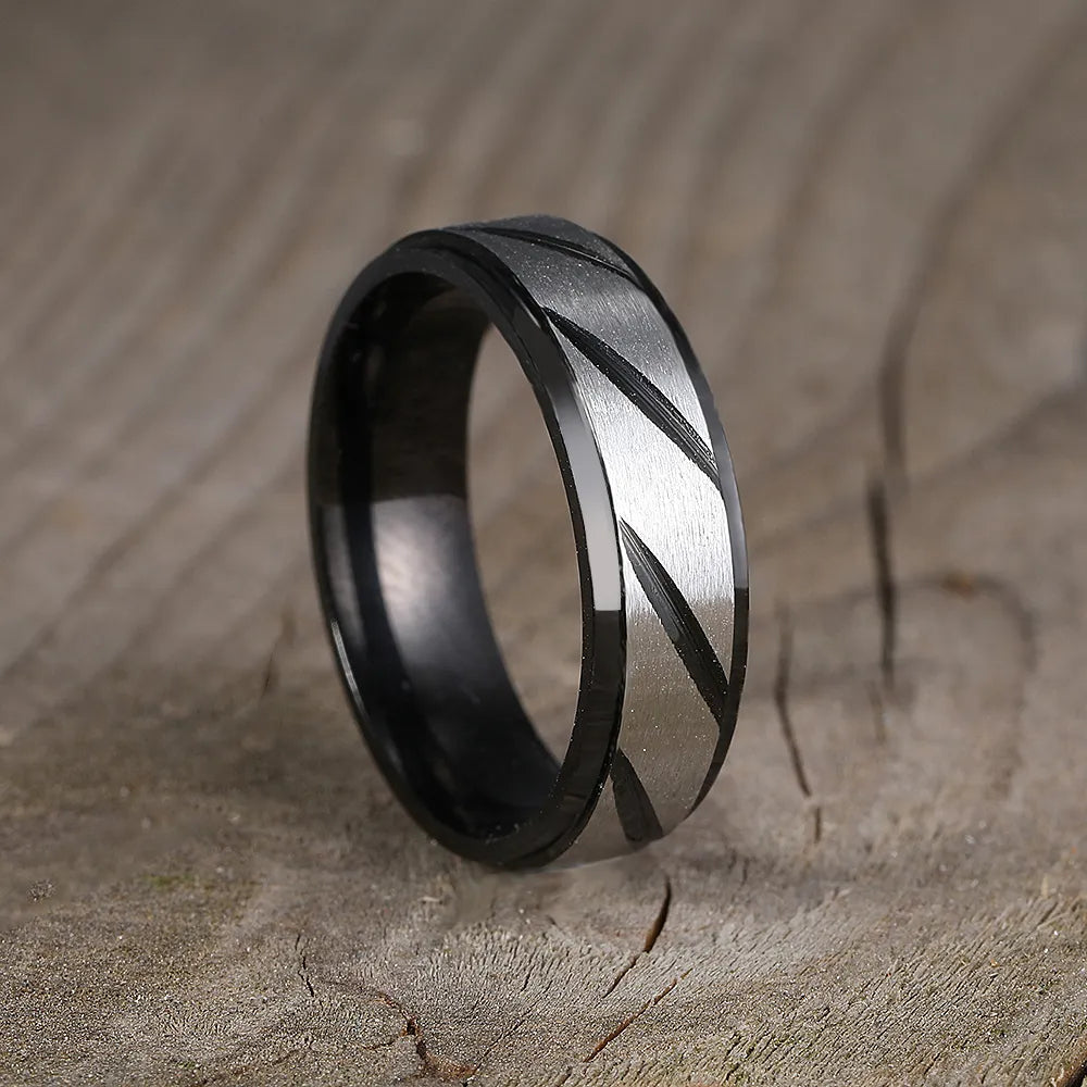 Brushed Titanium Wedding Bands - Premium Jewelry from Dazzling Delights - Just $29.95! Shop now at Dazzling Delights