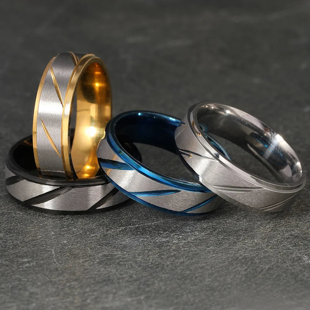Brushed Titanium Wedding Bands - Premium Jewelry from Dazzling Delights - Just $29.95! Shop now at Dazzling Delights