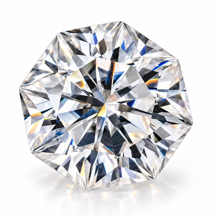 Octagon Cut Loose Moissanite – D Colour VVS1