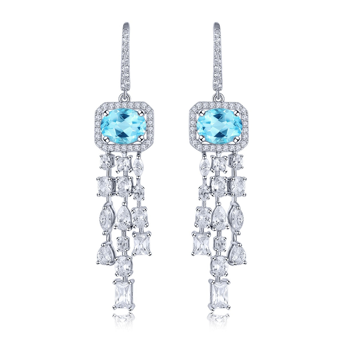 4.5 Carats Natural Gemstone Dangle Earrings - Your Choice of Gemstone - Premium Jewelry from Dazzling Delights - Just $119.95! Shop now at Dazzling Delights