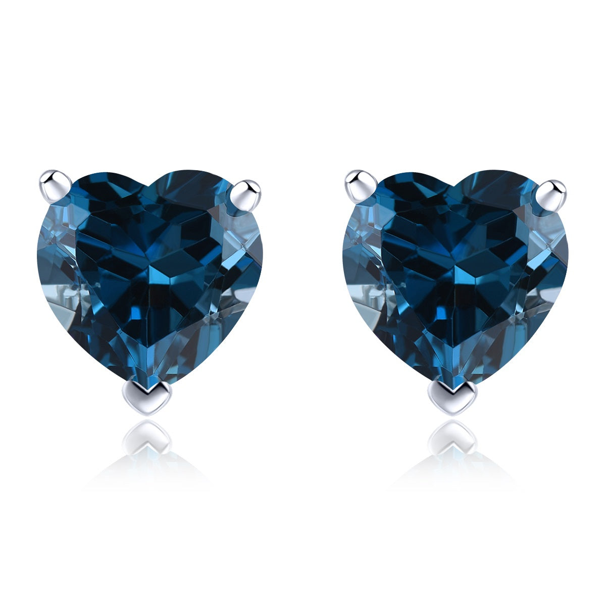 8x8mm 4.3ct Heart Cut Natural Gemstone Stud Earrings - Your Choice of Gemstone - Premium Jewelry from Dazzling Delights - Just $67.95! Shop now at Dazzling Delights