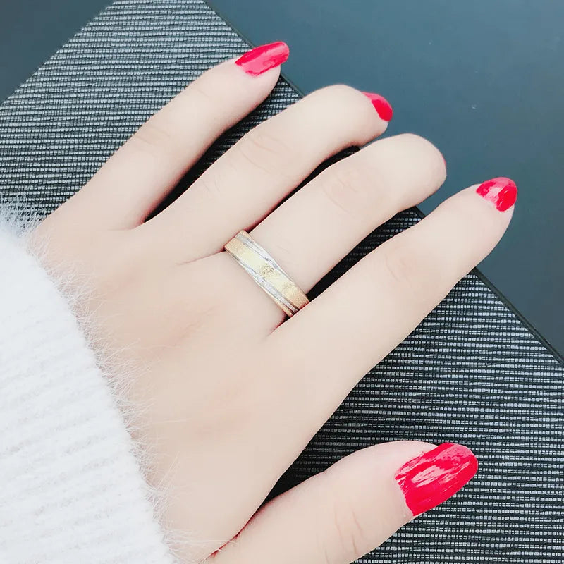 Titanium 6mm Two-Tone Wedding Band - Premium Jewelry from Dazzling Delights - Just $31.95! Shop now at Dazzling Delights