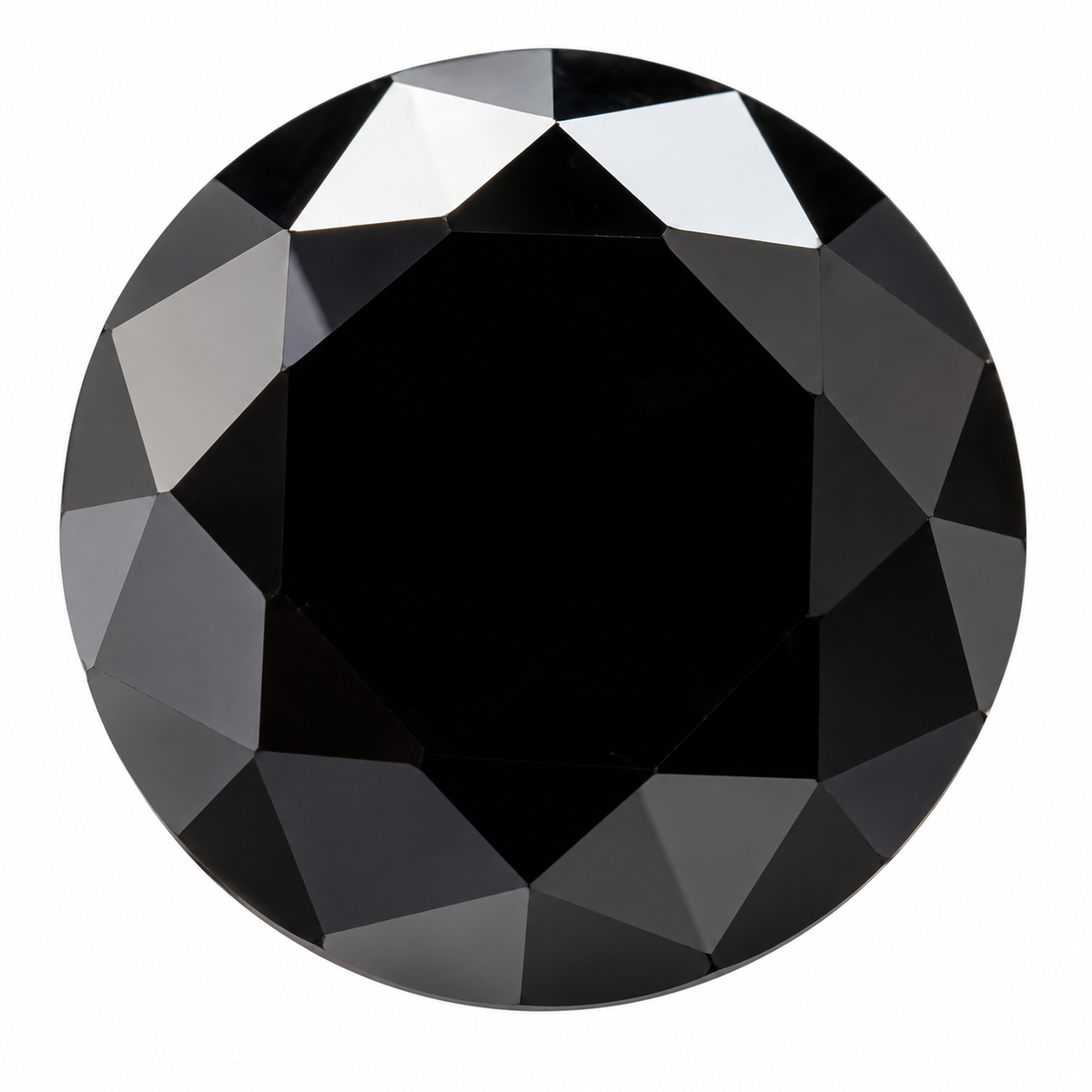 Black Round Brilliant Cut Moissanites