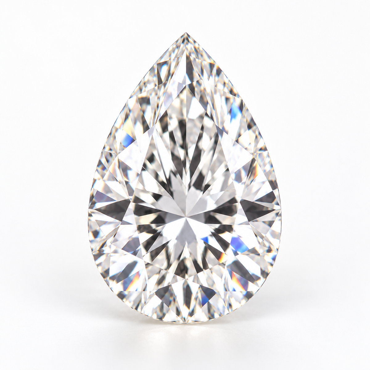 Pear cut loose moissanite – D Colour VVS1