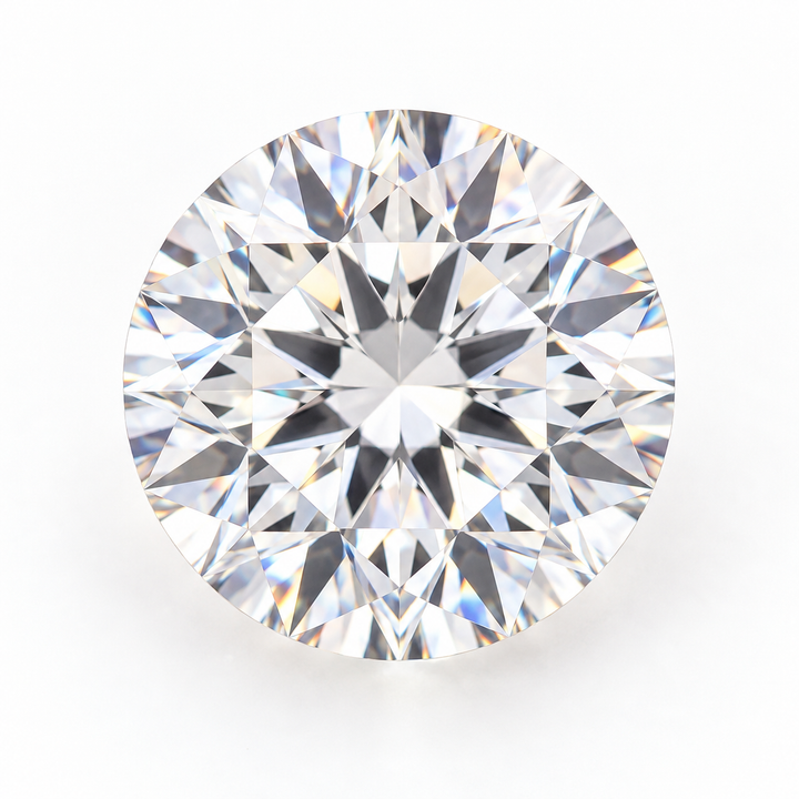 Moissanites Redondos com Corte Brilhante 