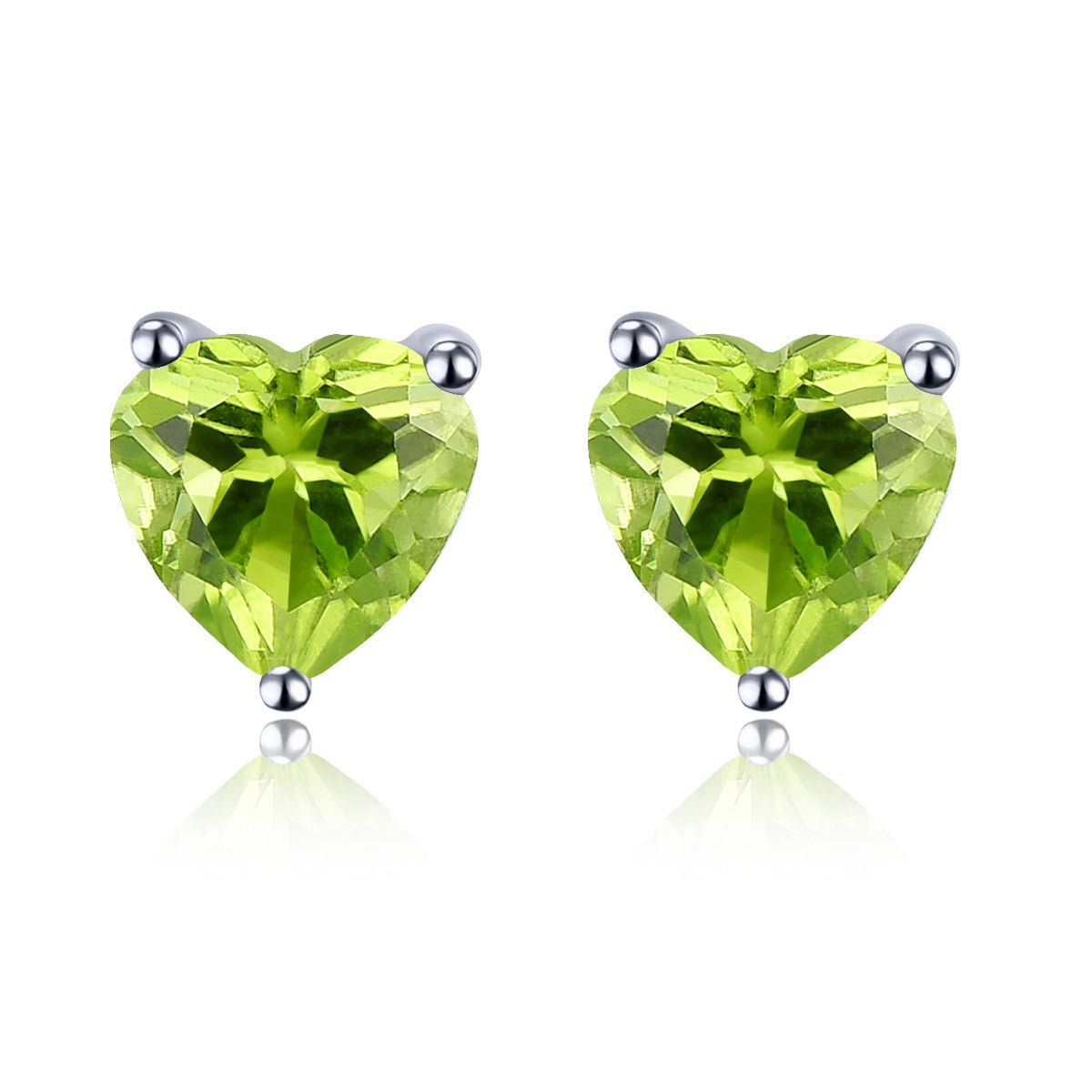 6x6mm Heart Cut Natural Gemstone Stud Earrings - Your Choice of Gemstone - Premium Jewelry from Dazzling Delights - Just $59.95! Shop now at Dazzling Delights