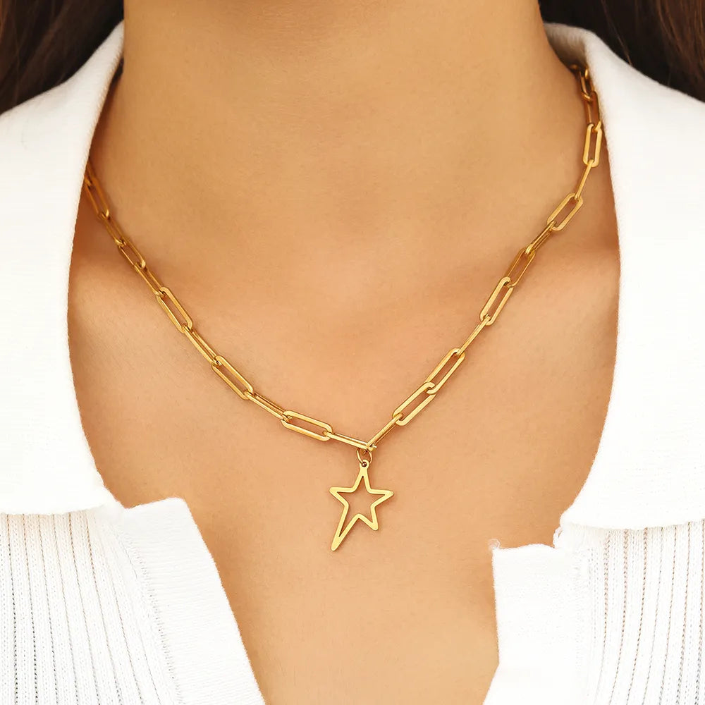 Titanium Irregular Star Pendant Necklace - Premium Jewelry from Dazzling Delights - Just $24.95! Shop now at Dazzling Delights