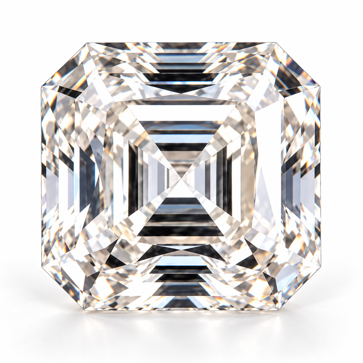 Moissanites com corte Asscher 