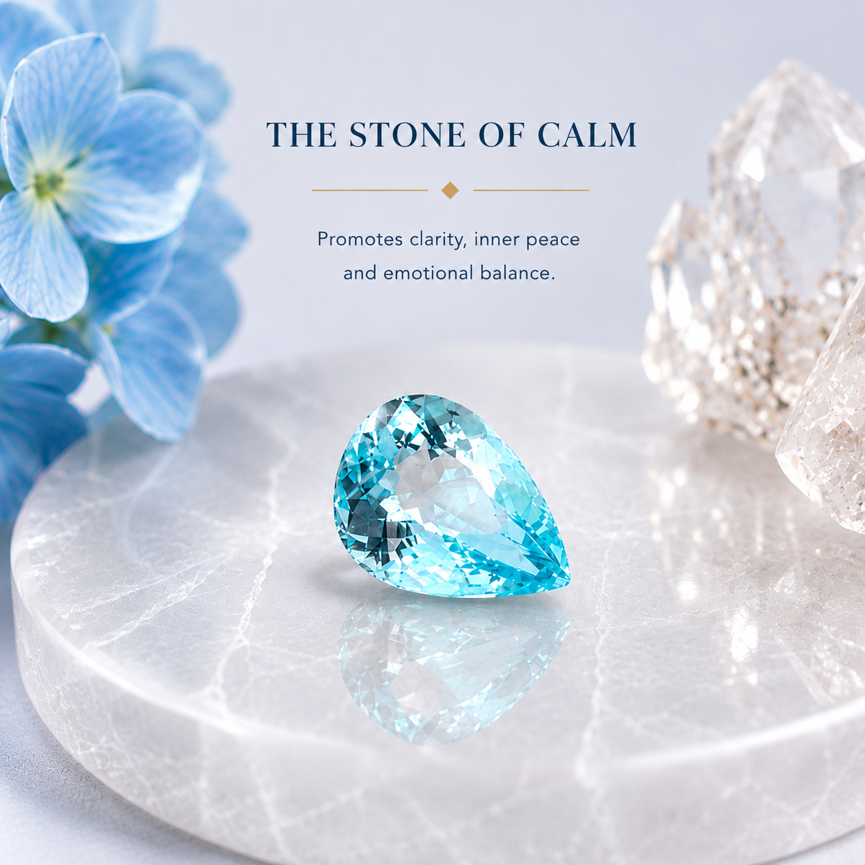 1.07ct Pear Cut Aquamarine
