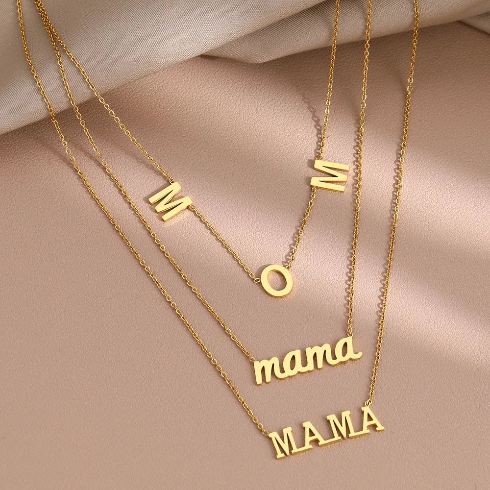 Titanium Triple Layer Mom Pendant Necklace - Premium Jewelry from Dazzling Delights - Just $31.95! Shop now at Dazzling Delights